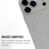 MILLION CASES Mag-Safe Smooth Fit Lens Case Compatible with iPhone 17 Pro Max, iPhone 17 Pro Max Back Cover Case- TPU | Grey