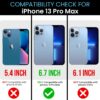 MILLION CASES Back Cover Case for iPhone 13 Pro Max Scratch Resistant Anti-Slip Shockproof Protective Durable Upgrade Your iPhone Instantly to iPhone 17 Case for Men & Boys(Deep Blue)