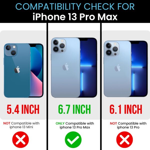 MILLION CASES Back Cover Case for iPhone 13 Pro Max Scratch Resistant Anti-Slip Shockproof Protective Durable Upgrade Your iPhone Instantly to iPhone 17 Case for Men & Boys(Deep Blue)
