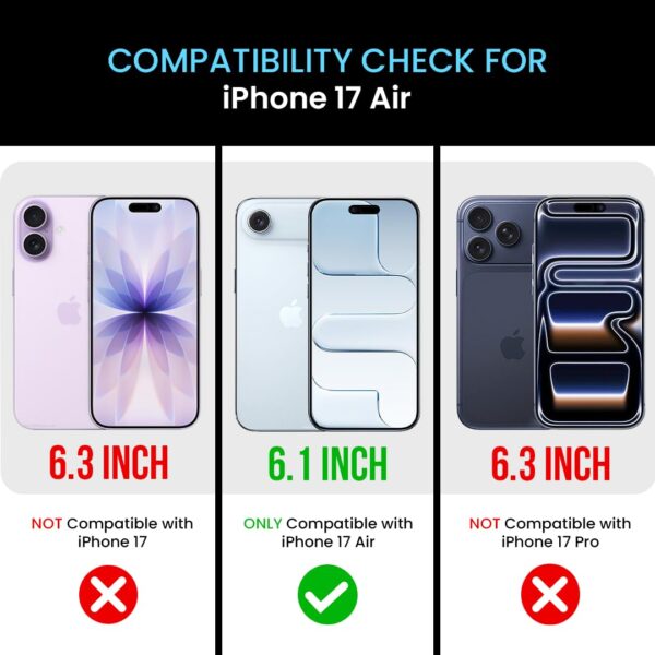 MILLION CASES Clear Shield Mag-Safe Case for iPhone 17 Air, iPhone 17 Air Back Cover Case(2025) - TPU