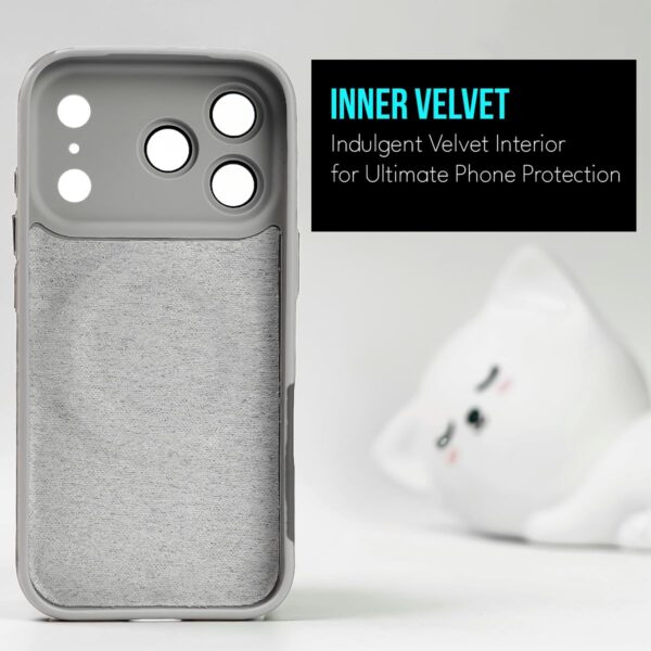 MILLION CASES Mag-Safe Smooth Fit Lens Case Compatible with iPhone 17 Pro Max, iPhone 17 Pro Max Back Cover Case- TPU | Grey