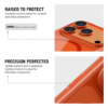 DailyObjects iPhone 17 Pro Stack Clear Classic Case Cover | Compatible with MagSafe | Camera & Body Protection | Scratch Proof | Dual Hybrid Protection | Wireless Charging - Flamingo Orange