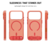 DailyObjects iPhone 17 Pro Stack Clear Classic Case Cover | Compatible with MagSafe | Camera & Body Protection | Scratch Proof | Dual Hybrid Protection | Wireless Charging - Flamingo Orange