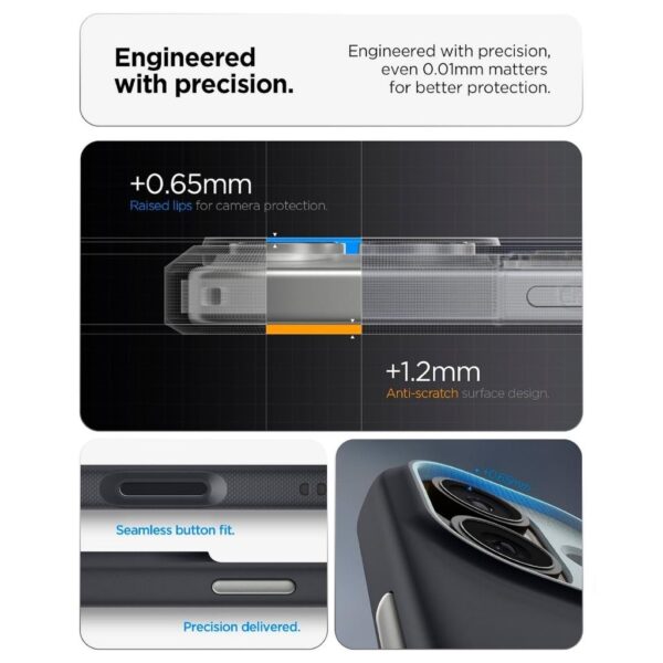 Spigen Nano Pop MagFit Back Cover Case Compatible with iPhone 17 (TPU + Poly Carbonate | Black Sesame)