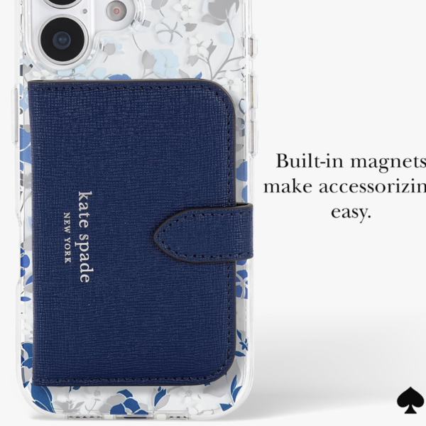 kate spade new york iPhone 17 Case - Flowerbed Blue Gems