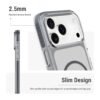 DailyObjects Stride 3.0 Clear Magnetic Case for iPhone 18 Pro – MagSafe Compatible, Shockproof Transparent Cover