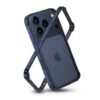 RAEGR Edge Armor Case for iPhone 17 Pro & iPhone 18 Pro – Dark Blue, Magnetic Charging, Aluminum Bumper