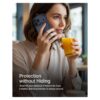 RAEGR Edge Armor Case for iPhone 17 Pro & iPhone 18 Pro – Dark Blue, Magnetic Charging, Aluminum Bumper