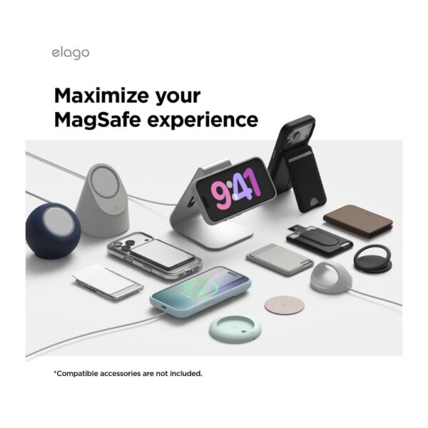 elago Premium Magnetic Silicone Case for iPhone 17 Pro & iPhone 18 Pro – MagSafe Compatible Protective Cover, Purple
