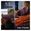 JETech Magnetic Matte Case for iPhone 18 Pro – MagSafe Compatible, Translucent Back, Anti-Slip Protection, Dark Cherry